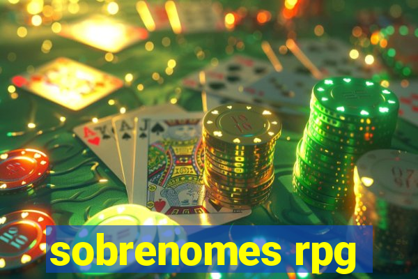 sobrenomes rpg