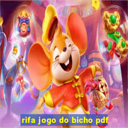 rifa jogo do bicho pdf