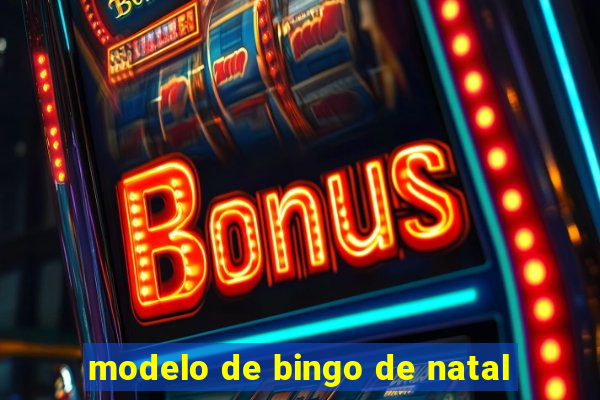 modelo de bingo de natal