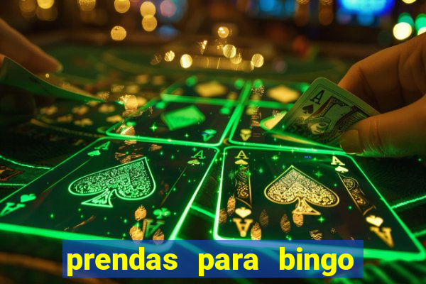 prendas para bingo de natal